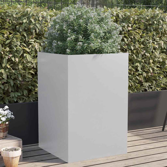 Fioriera Argento 52x48x75 cm in Acciaio Zincato - homemem39