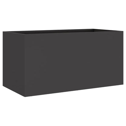 Fioriera Nera 52x48x75 cm in Acciaio - homemem39