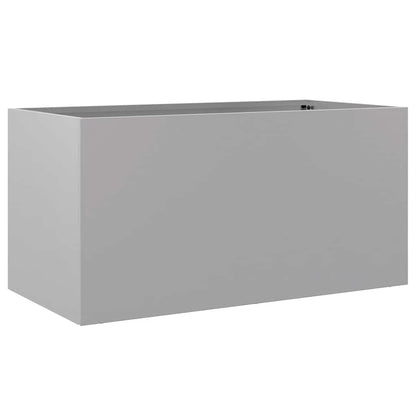 Fioriera Argento 62x30x29 cm in Acciaio Zincato - homemem39