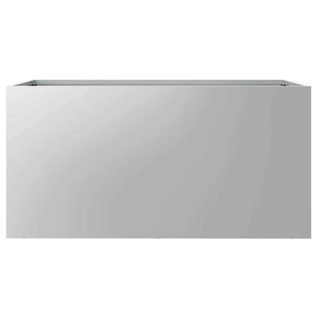 Fioriera Argento 62x30x29 cm in Acciaio Zincato - homemem39