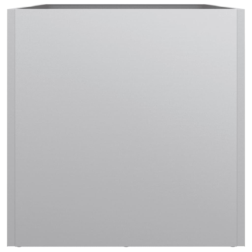Fioriera Argento 62x30x29 cm in Acciaio Zincato - homemem39