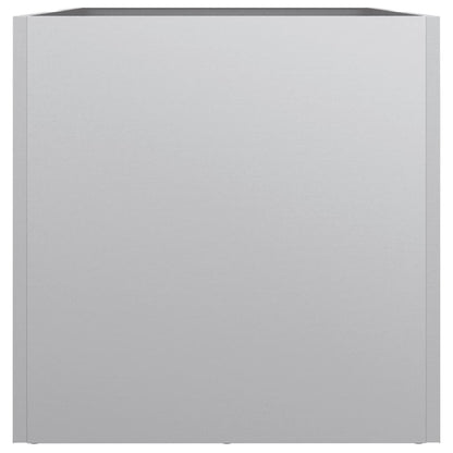 Fioriera Argento 62x30x29 cm in Acciaio Zincato - homemem39