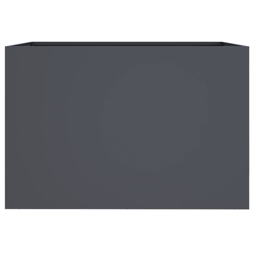 Fioriera Antracite 62x30x29 cm in Acciaio - homemem39