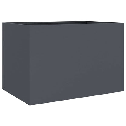 Fioriera Antracite 62x30x29 cm in Acciaio - homemem39