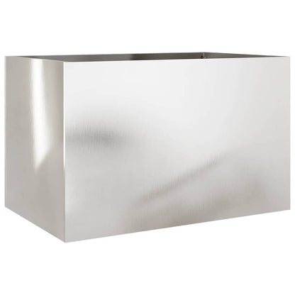 Fioriera Argento 62x40x39 cm in Acciaio Inox | homemem39