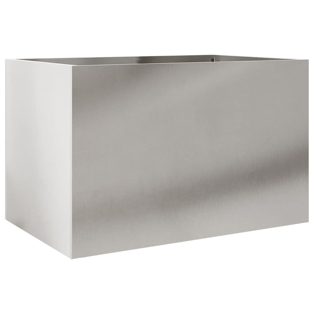 Fioriera Argento 62x40x39 cm in Acciaio Inox | homemem39