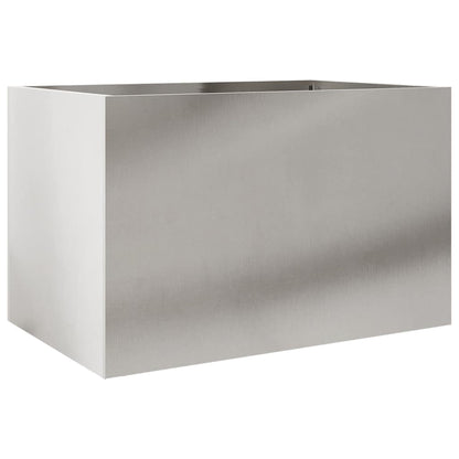 Fioriera Argento 62x40x39 cm in Acciaio Inox | homemem39