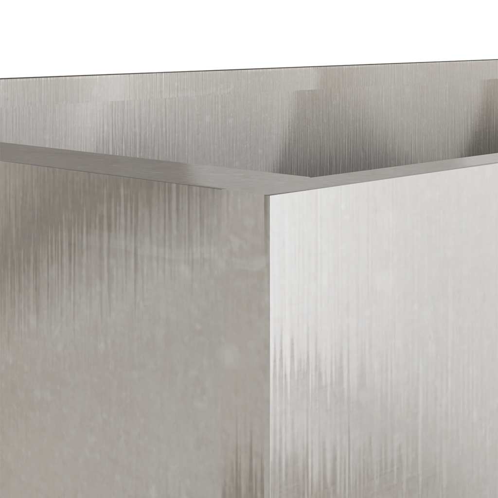 Fioriera Argento 62x40x39 cm in Acciaio Inox | homemem39