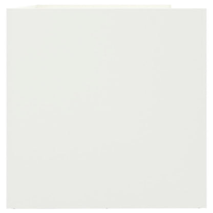 Fioriera Bianca 62x47x46 cm in Acciaio - homemem39