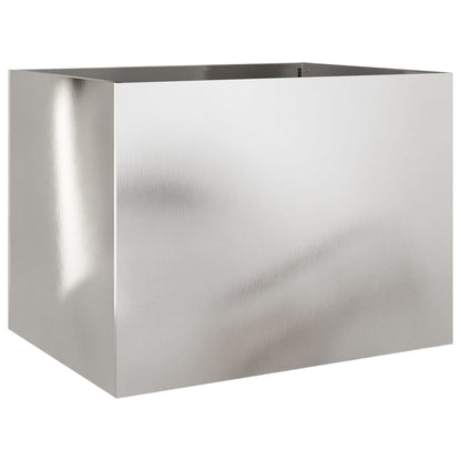 Fioriera Argento 62x47x46 cm in Acciaio Inox | homemem39