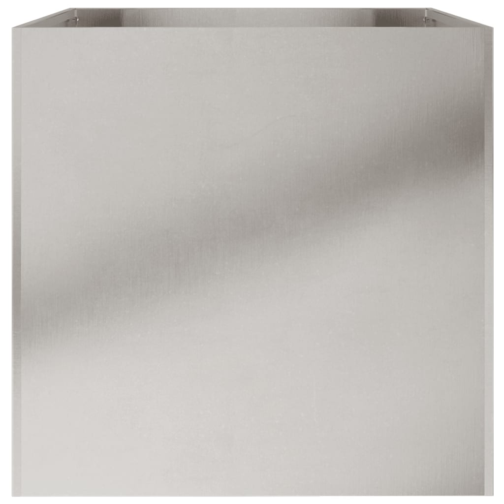 Fioriera Argento 62x47x46 cm in Acciaio Inox | homemem39