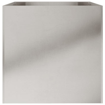 Fioriera Argento 62x47x46 cm in Acciaio Inox | homemem39