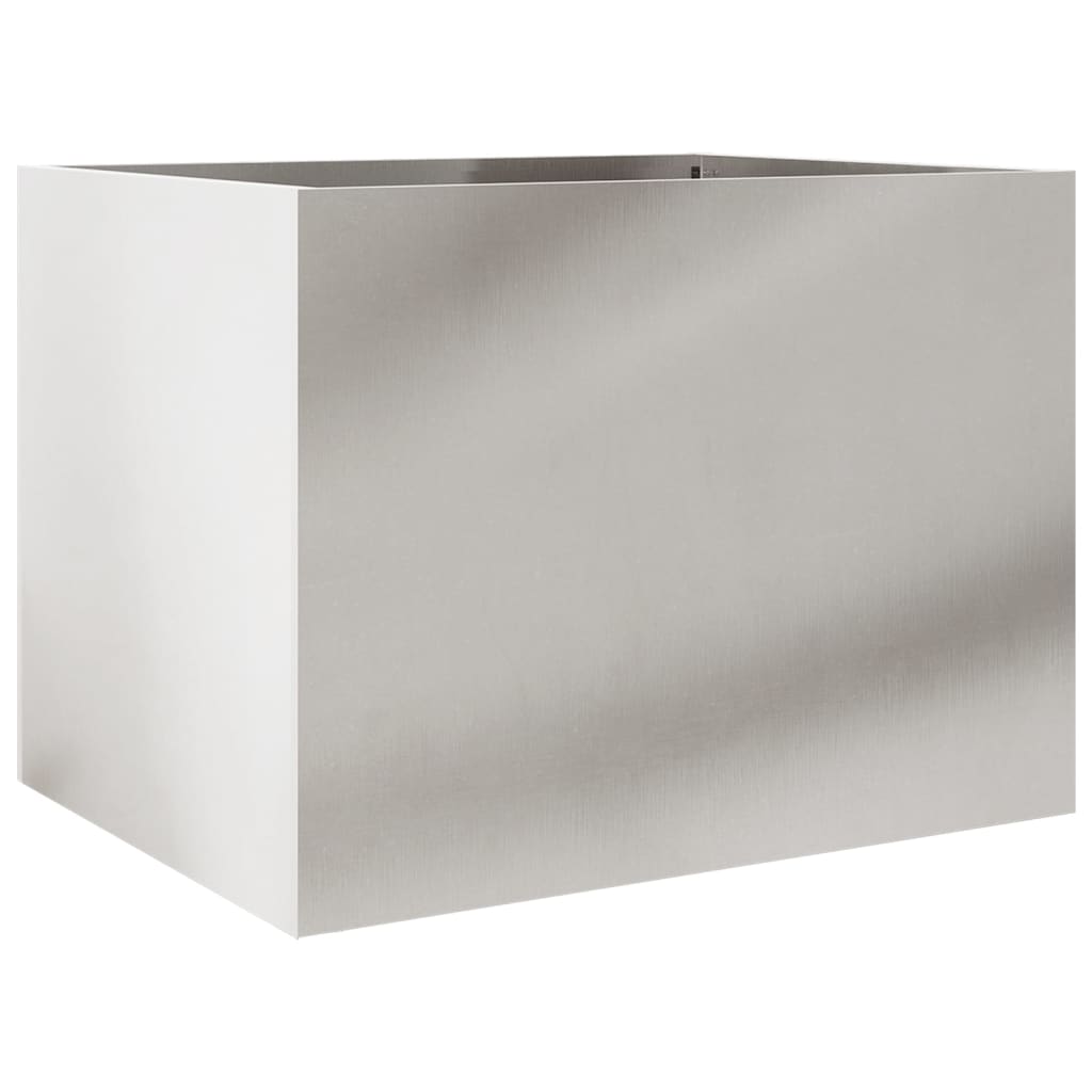 Fioriera Argento 62x47x46 cm in Acciaio Inox | homemem39