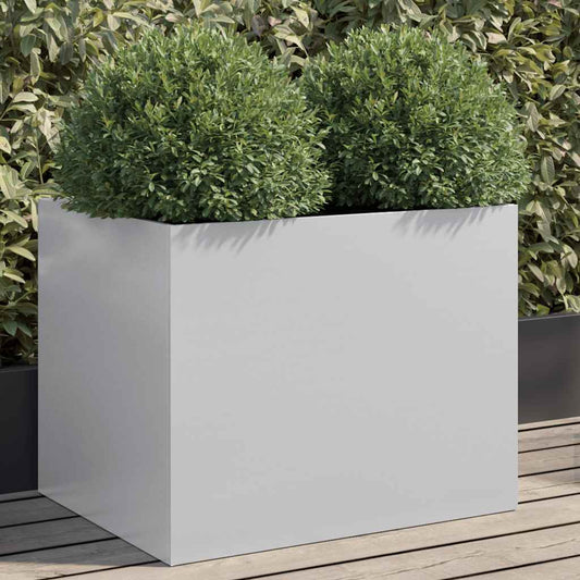 Fioriera Argento 62x47x46 cm in Acciaio Zincato
