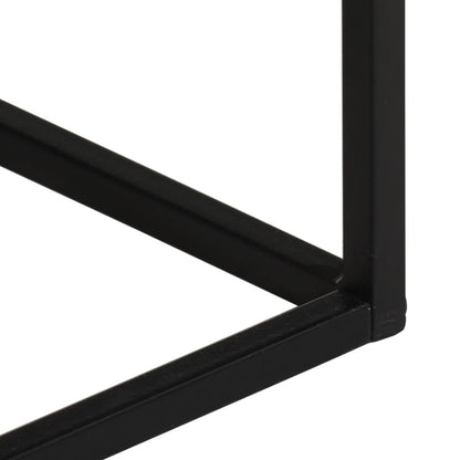 Tavolo Consolle 110x30x75cm in Legno Massello di Acacia e Ferro | homemem39