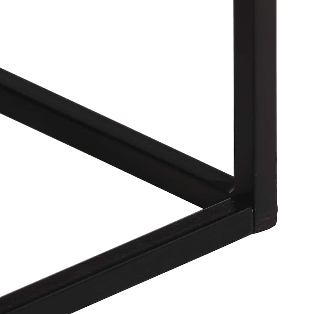 Tavolo Consolle 110x30x75cm Legno Massello di Recupero e Ferro