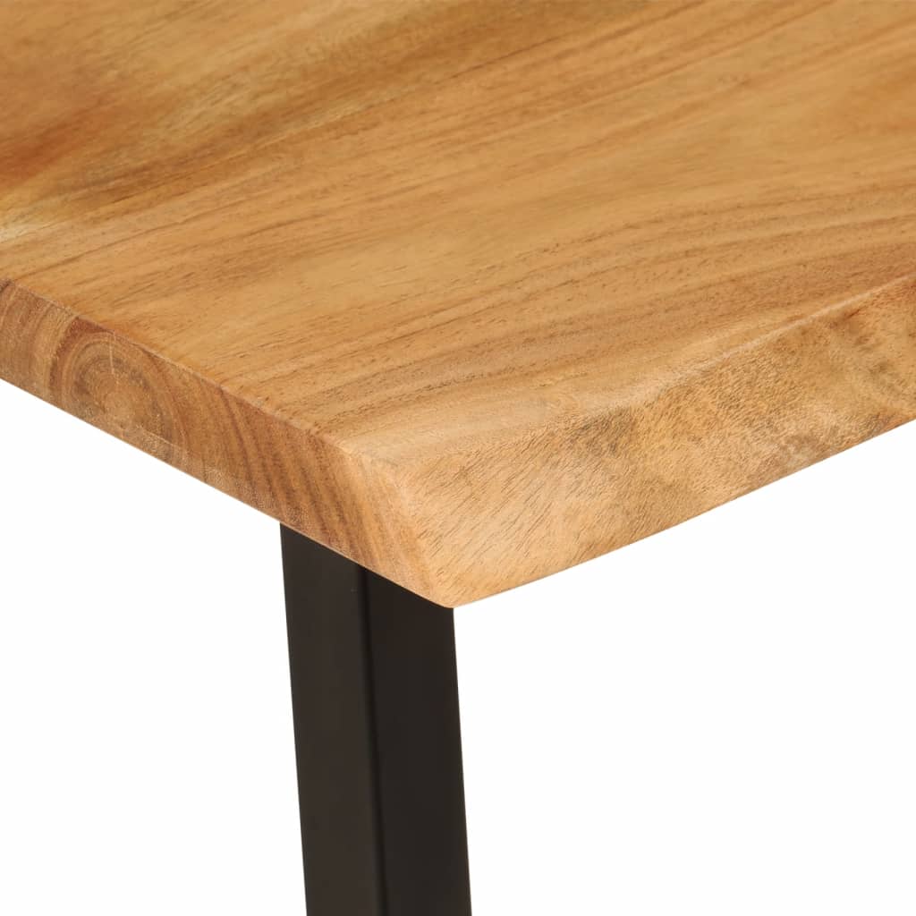 Panca con Bordi Vivi 105 cm in Legno Massello di Acacia