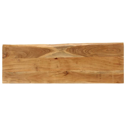 Panca con Bordi Vivi 105 cm in Legno Massello di Acacia - homemem39