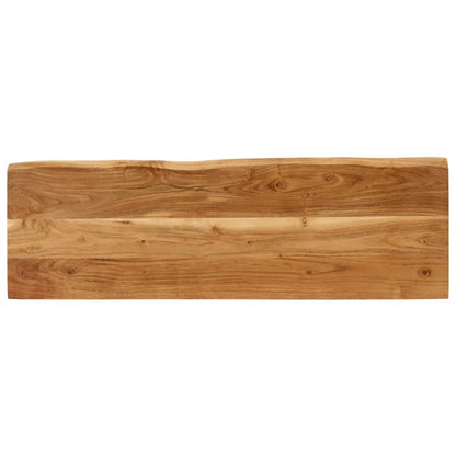 Panca con Bordi Vivi 105 cm in Legno Massello di Acacia - homemem39