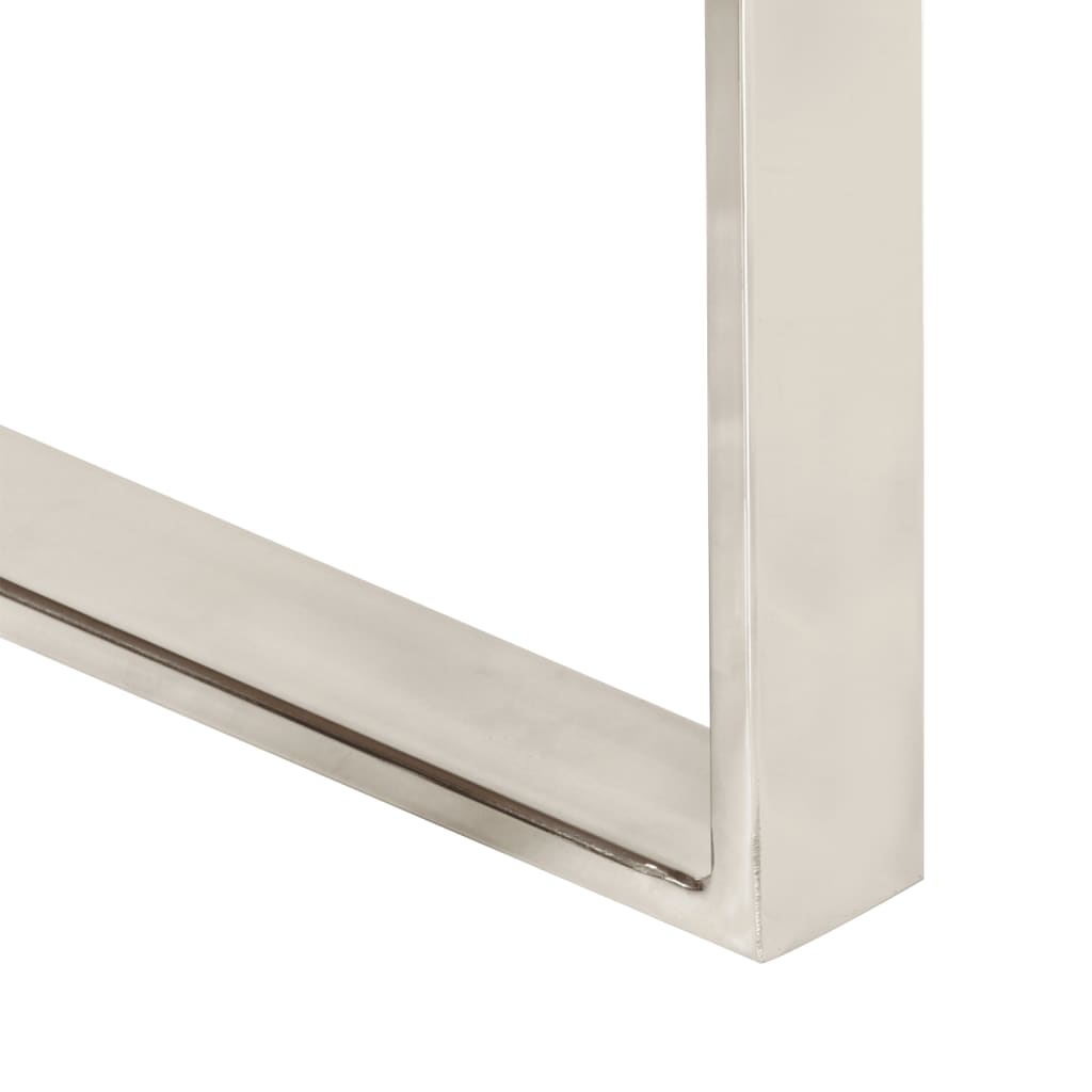 Tavolini a Incastro 3 pz Bordi Vivi in Legno Massello di Acacia - homemem39