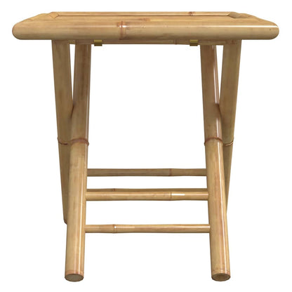 Set da Bistrot Pieghevole 3pz con Cuscini Grigio Scuro Bambù | homemem39