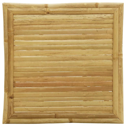 Set da Bistrot Pieghevole 3 pz Cuscini Bianco Crema in Bambù - homemem39