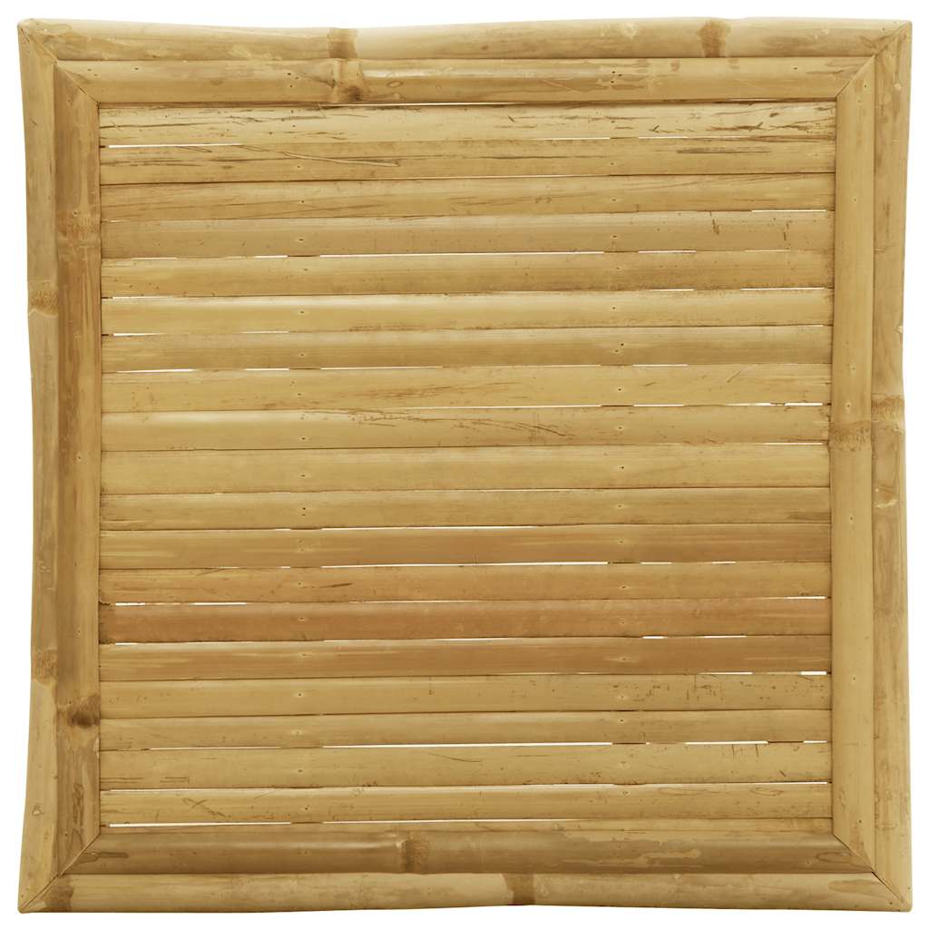 Set da Bistrot Pieghevole 3pz con Cuscini Grigio Scuro Bambù | homemem39