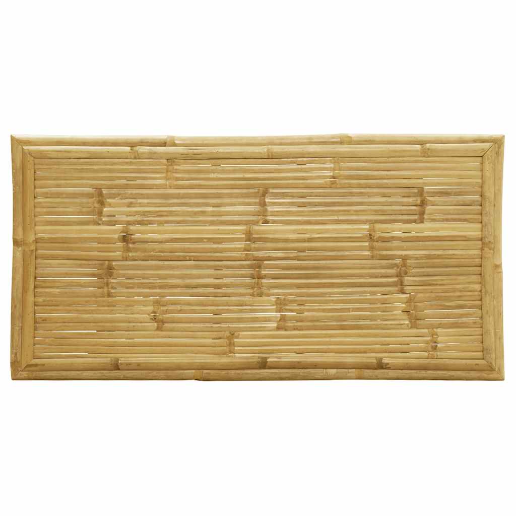 Set da Bistrot Pieghevole 5 pz Cuscini Bianco Crema in Bambù | homemem39