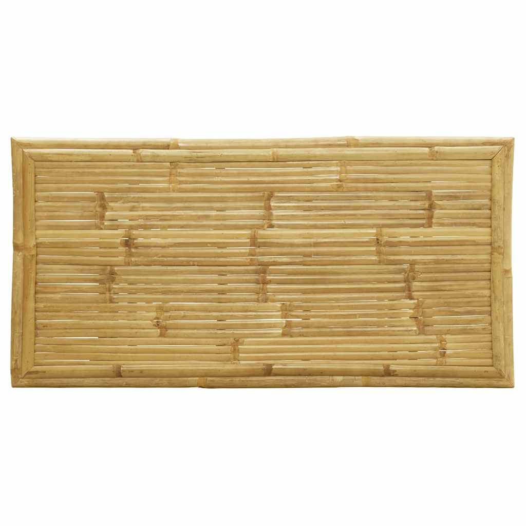 Set da Bistrot Pieghevole 5pz con Cuscini Grigio Scuro Bambù | homemem39