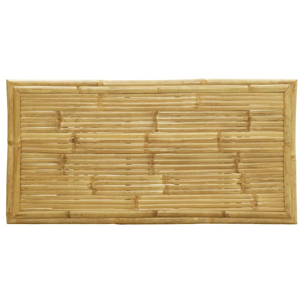 Set da Bistrot Pieghevole 5pz con Cuscini Grigio Scuro Bambù - homemem39