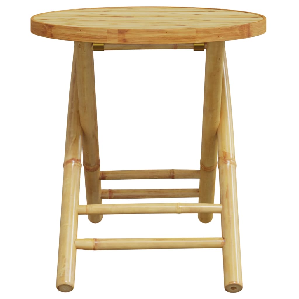 Set da Bistrot Pieghevole 3pz con Cuscini Grigio Scuro Bambù | homemem39