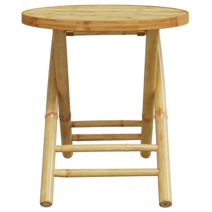 Set da Bistrot Pieghevole 3pz con Cuscini Grigio Scuro Bambù | homemem39