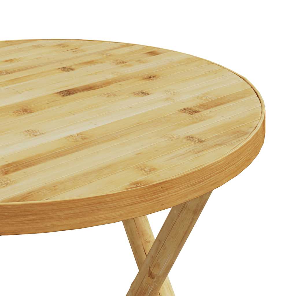 Set da Bistrot Pieghevole 3pz con Cuscini Grigio Scuro Bambù | homemem39
