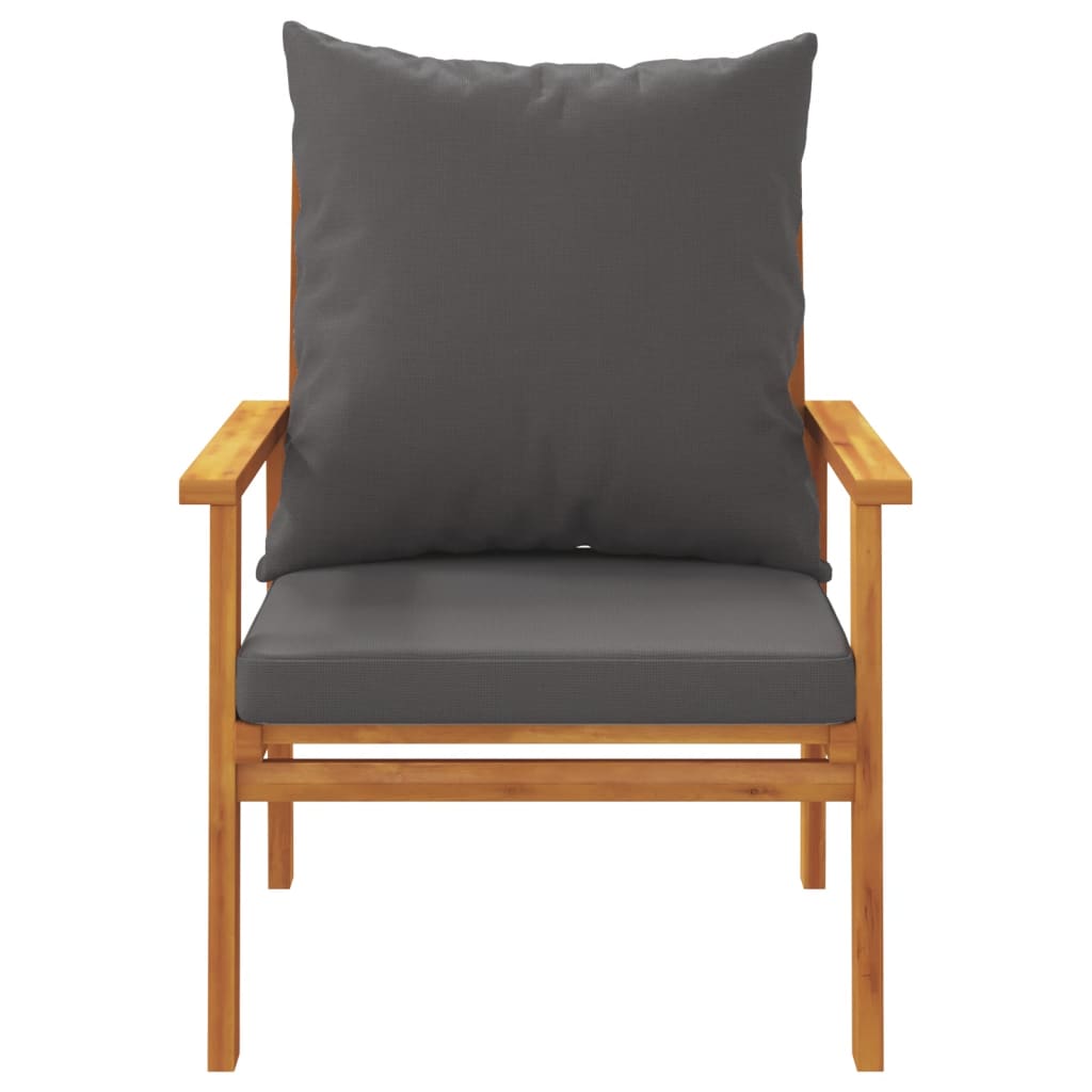 Set Salotto da Giardino 4pz con Cuscini Legno Massello Acacia | homemem39