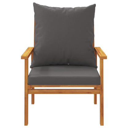 Set Salotto da Giardino 4pz con Cuscini Legno Massello Acacia | homemem39