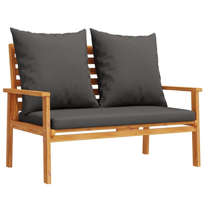 Set Salotto da Giardino 4pz con Cuscini Legno Massello Acacia | homemem39