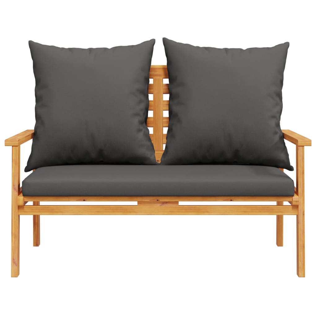 Set Mobili da Giardino 3pz con Cuscini Legno Massello di Acacia - homemem39