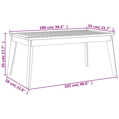 Set Mobili da Giardino 3pz con Cuscini Legno Massello di Acacia | homemem39