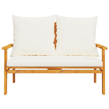 Set Salotto da Giardino 5 pz con Cuscini Legno Massello Acacia | homemem39
