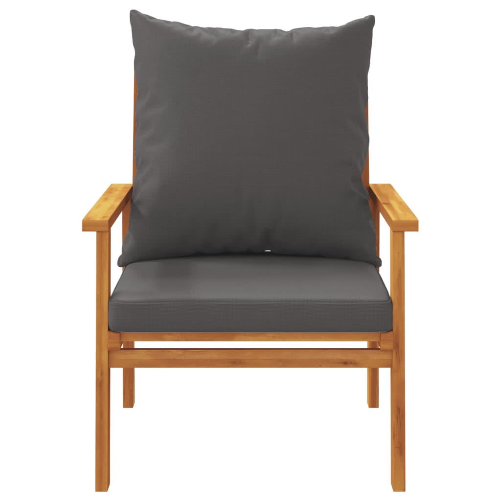 Set Salotto da Giardino 5 pz con Cuscini Legno Massello Acacia | homemem39