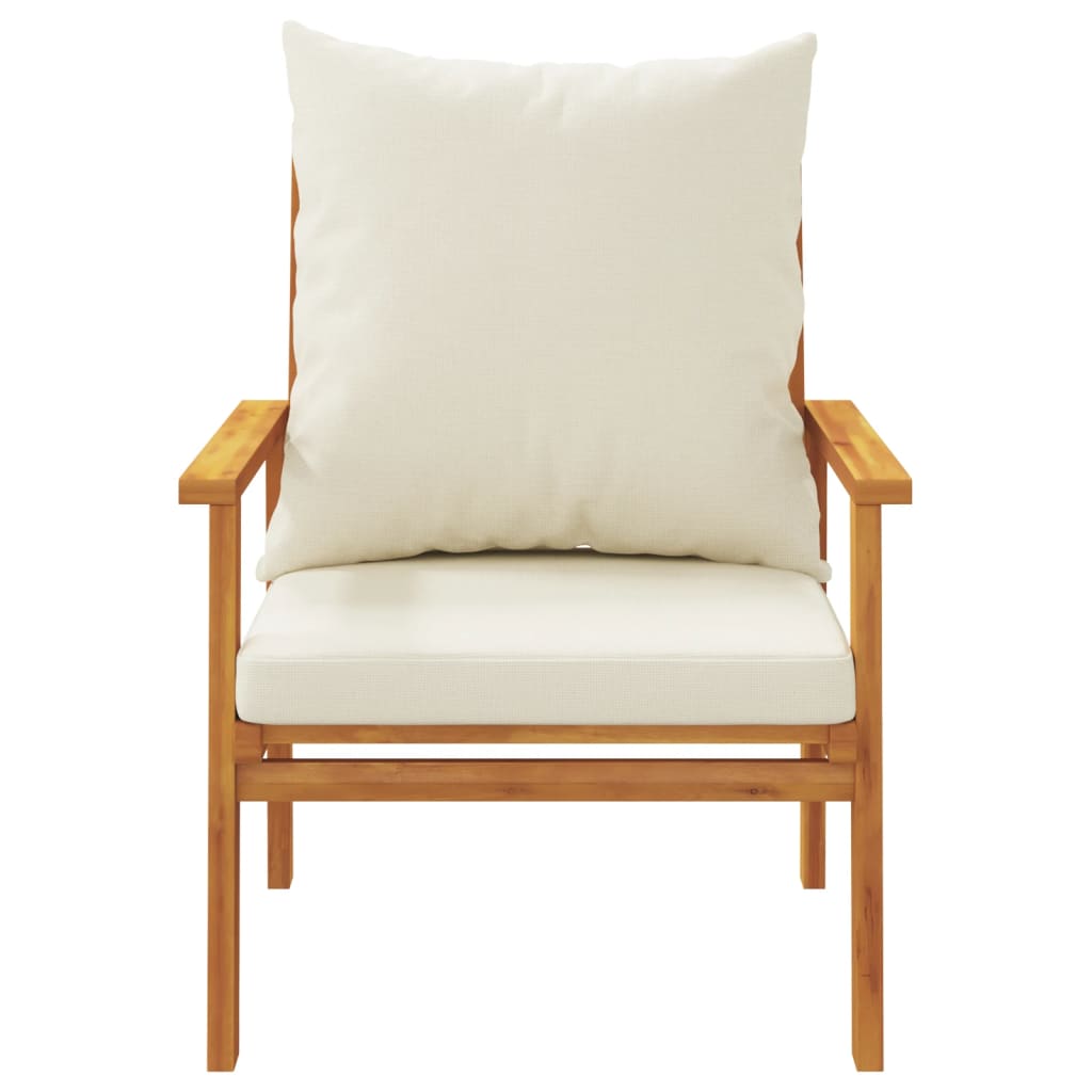 Set Salotto da Giardino 5 pz con Cuscini Legno Massello Acacia | homemem39