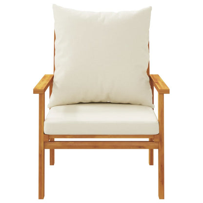 Set Salotto da Giardino 5 pz con Cuscini Legno Massello Acacia | homemem39