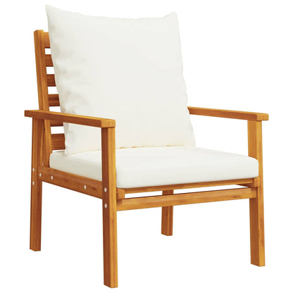 Set Mobili da Giardino 3pz con Cuscini Legno Massello di Acacia | homemem39
