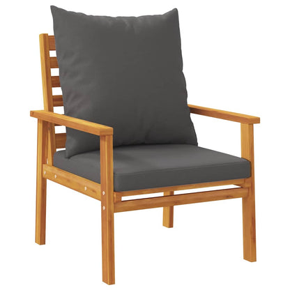 Set Mobili da Giardino 3pz con Cuscini Legno Massello di Acacia | homemem39