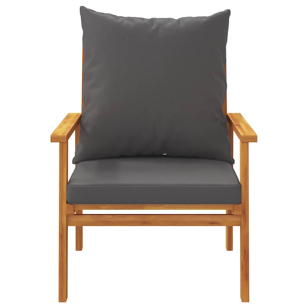 Set Mobili da Giardino 3pz con Cuscini Legno Massello di Acacia | homemem39