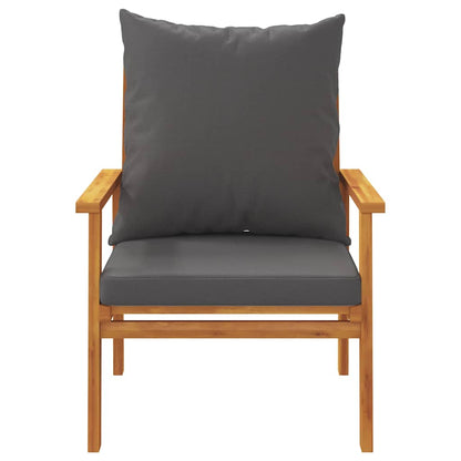 Set Mobili da Giardino 3pz con Cuscini Legno Massello di Acacia | homemem39