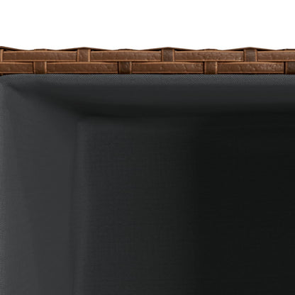 Fioriere da Giardino 2 pz Marrone 30x30x60 cm in Polyrattan