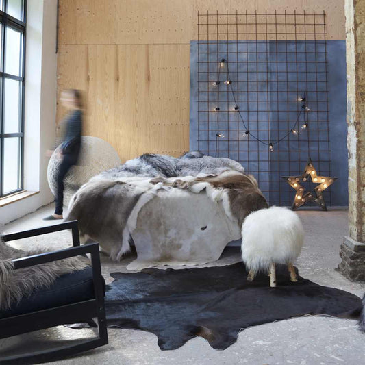 Tappeto in Vera Pelle Bovina 180x220 cm - homemem39