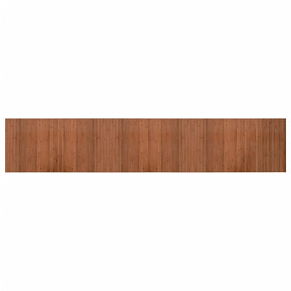 Tappeto Rettangolare Marrone 60x300 cm in Bambù - homemem39
