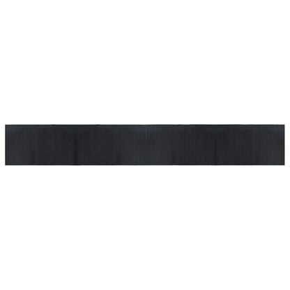 Tappeto Rettangolare Nero 60x400 cm in Bambù - homemem39